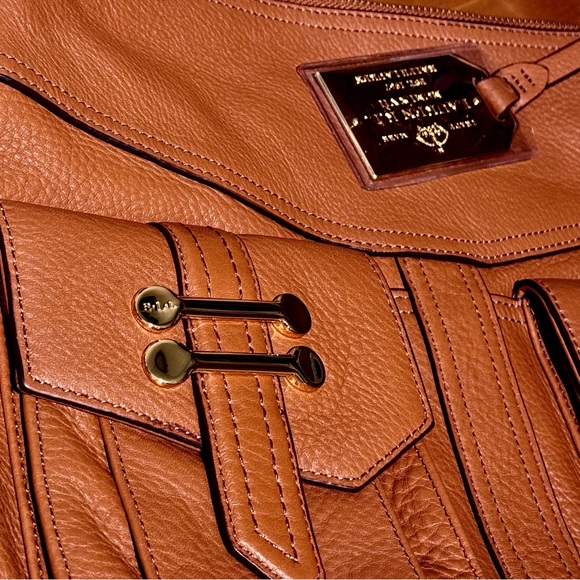 Ralph Lauren Bermondsey pebbled brown/tan leather satchel bag - Picture 10 of 10